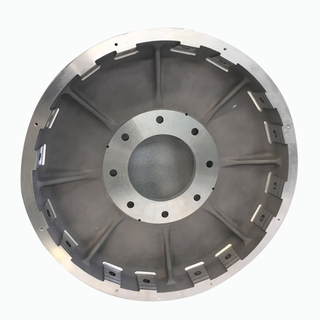 Rail transit fan aluminum impeller hub for lower pressure casting
