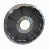 Rail transit fan aluminum impeller hub for lower pressure casting