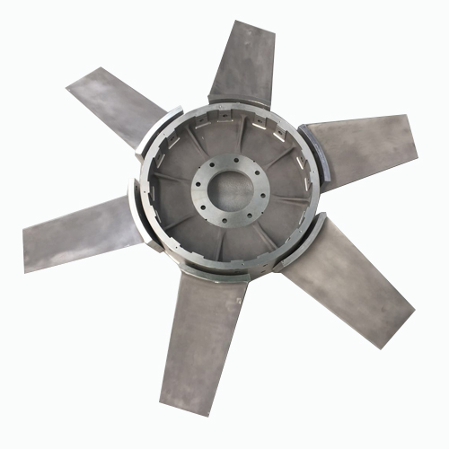Rail transit fan impeller for aluminum alloy lower pressure casting