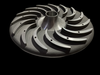 Metal mould low pressure casting aluminum reflux curve front cover used for compressor
