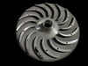 Metal mould low pressure casting aluminum reflux curve front cover used for compressor