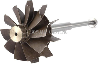 713 and 718 High Temperature Alloy Lost Wax Investment Vacuum Casting Turbine Wheel for Turbocharger