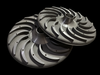 Metal mould low pressure casting aluminum reflux curve front cover used for compressor