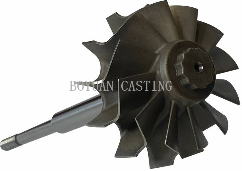 713 and 718 High Temperature Alloy Lost Wax Investment Vacuum Casting Turbine Wheel for Turbocharger