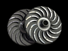 Metal mould low pressure casting aluminum reflux curve front cover used for compressor