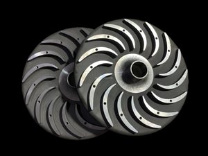 Metal mould low pressure casting aluminum reflux curve front cover used for compressor
