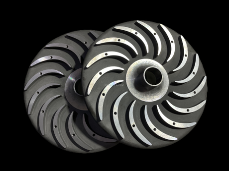 Metal mould low pressure casting aluminum reflux curve front cover used for compressor