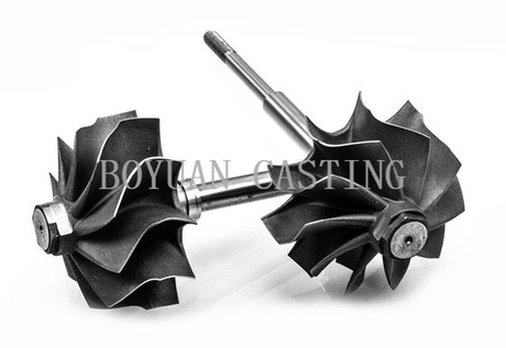 713 and 718 High Temperature Alloy Lost Wax Investment Vacuum Casting Turbine Wheel for Turbocharger