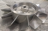 Aluminum blower fan impeller by 5 axis cnc machining center